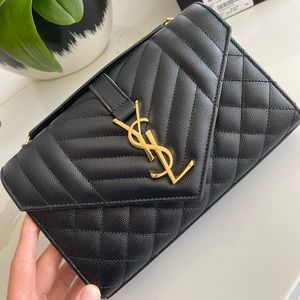 YSL Small Quilted Chain Crosbody Bag